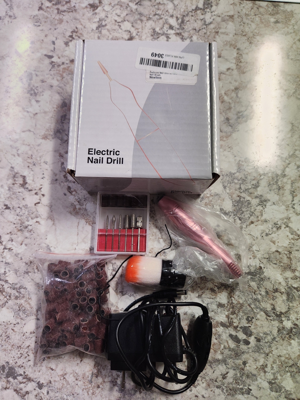Electric Nail Drill Kit - Rose Pink Professional Set
